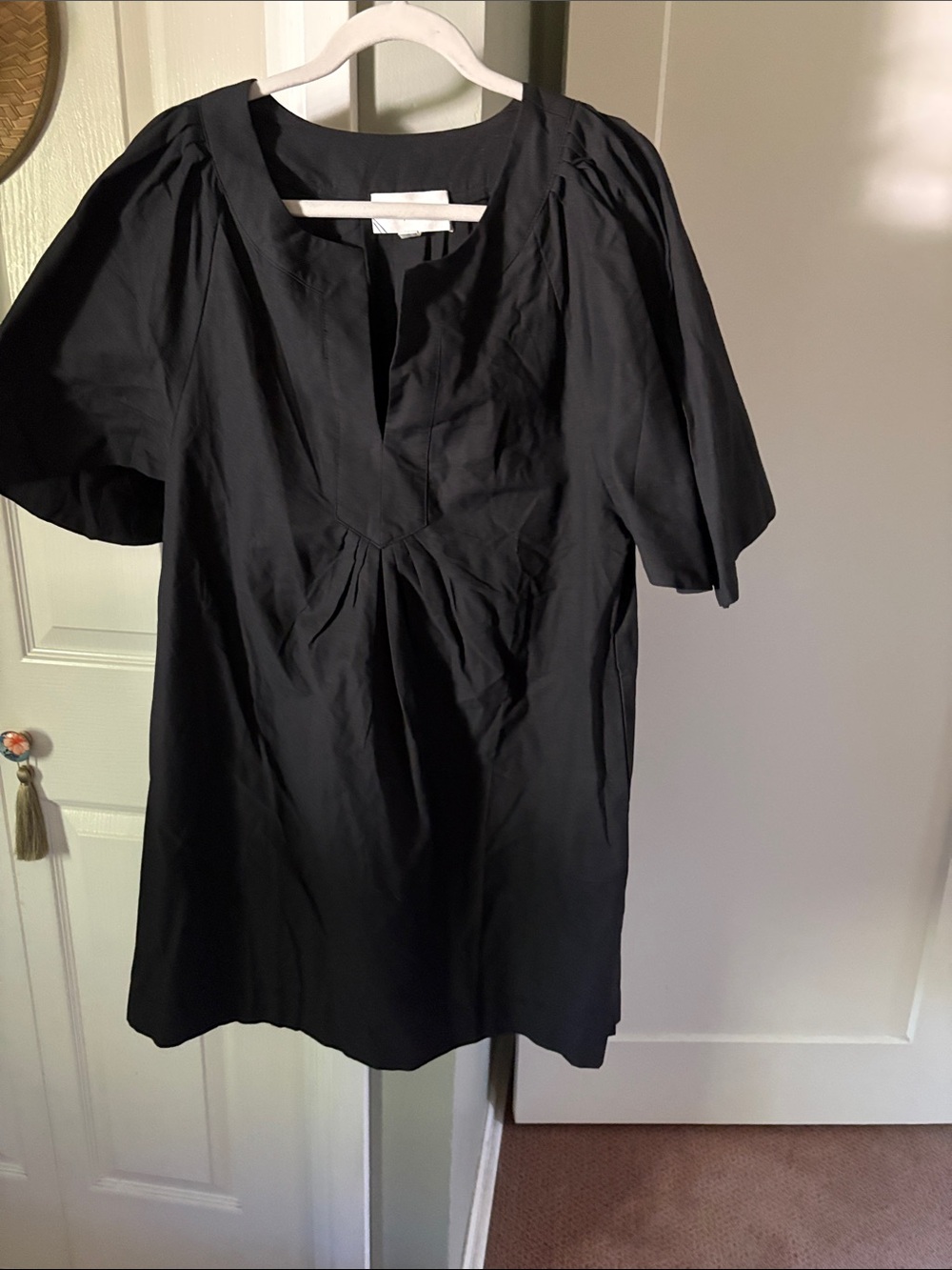 Pomander Place Black Finley flutter sleeve dress